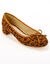 Ballerines &agrave; talons imprim&eacute;es l&eacute;opard. (beige / noir)