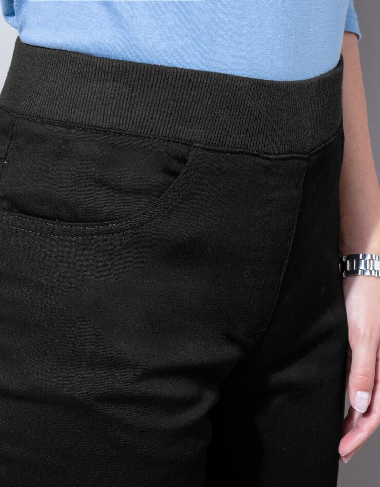 Pantalon coupe "boyfriend" ultra confort (noir)