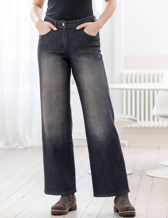 Jean coupe large 5 poches   (black used)