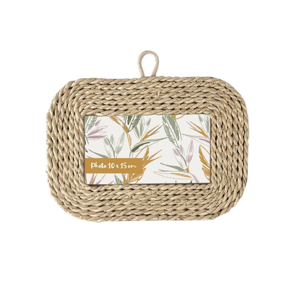 Cadre-photo horizontal en corde (naturel)