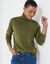 Pull col roulé, toucher doux (kaki)