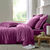 Drap-housse uni flanelle 130g/m&sup2; - bonnet 32 cm (prune)