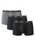 Lot de 3 boxers Ecopack (marine + noir + gris)