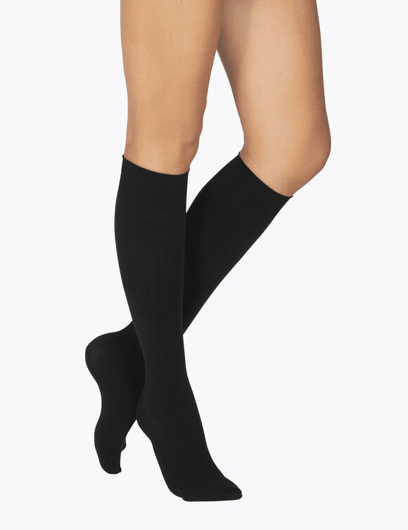 Mi-bas chaleur sensation polaire (noir)