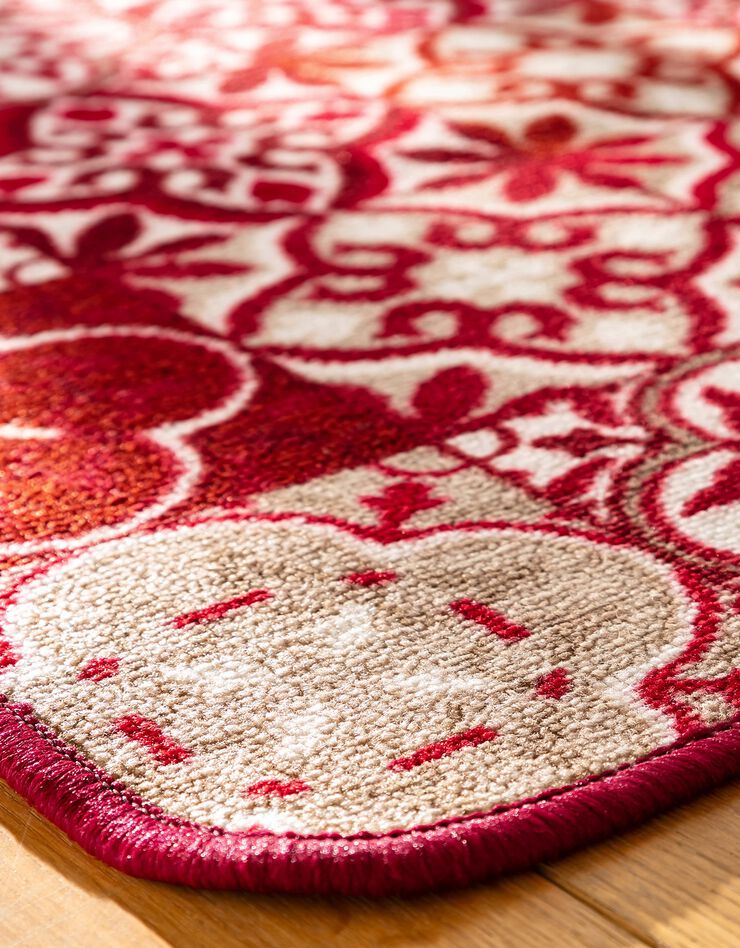 Tapis cuisine motif carreaux de ciment (rouge) Tapis cuisine motif carreaux de ciment (rouge)