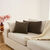 Housse de coussin tissage chenille - lot de 2 (chocolat)