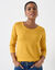 T-shirt col rond manches longues uni (curry)