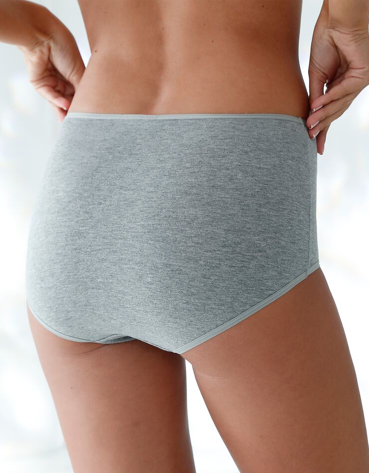 Culotte taille haute en coton extensible - lot de 10 (neutre) Culotte taille haute en coton extensible - lot de 10 (neutre)