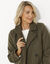 Manteau caban boutonné uni (kaki)