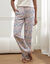 Pantalon de pyjama imprimé cachemire (écru / rose)
