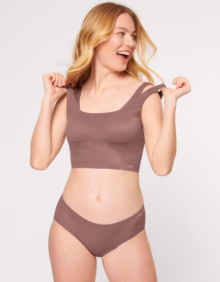Culotte échancrée Zero Feel Flow Sloggi® (chocolat) Culotte échancrée Zero Feel Flow Sloggi® (chocolat)