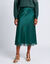 Jupe en satin, base en dentelle (vert fonc&eacute;)