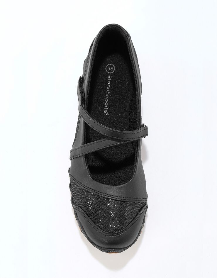Ballerines de sport ultra-souples - noir pailleté (noir) Ballerines de sport ultra-souples - noir pailleté (noir)