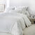 Linge de lit uni - percale de coton 72 fils/cm&sup2; (blanc)