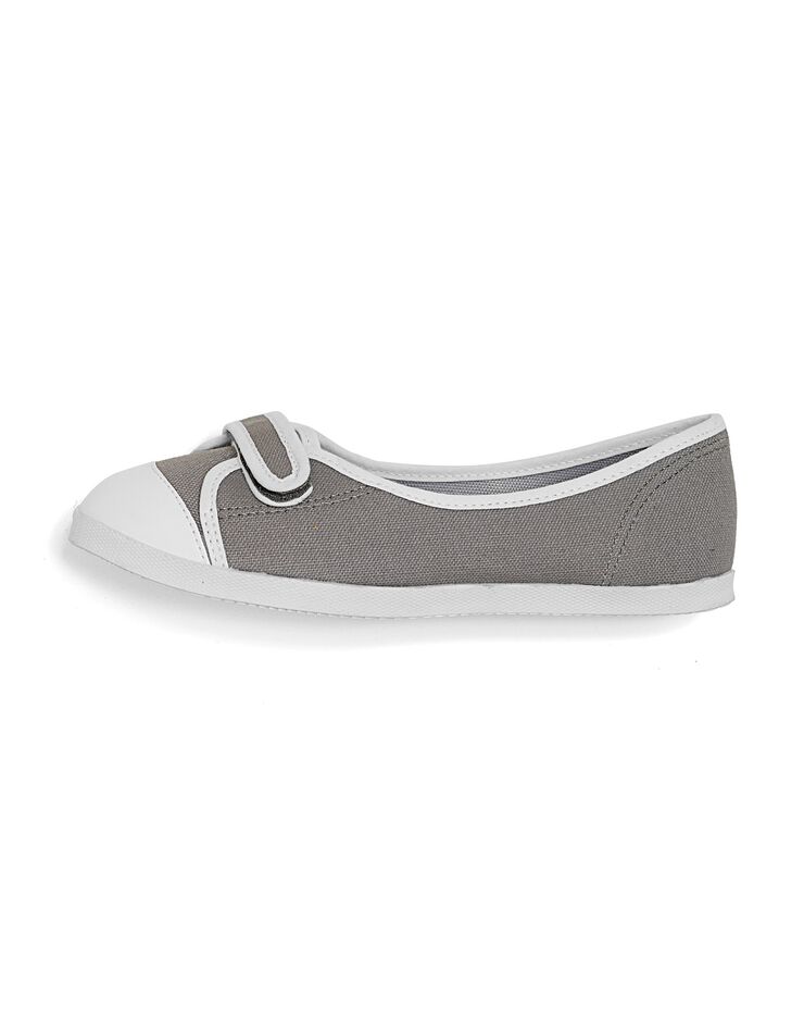 Ballerines toile (gris / blanc) Ballerines toile (gris / blanc)
