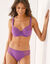 Culotte midi coton dentelle unie Coria - lot de 2 (violet)