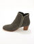 Boots cuir liseré doré (gris)