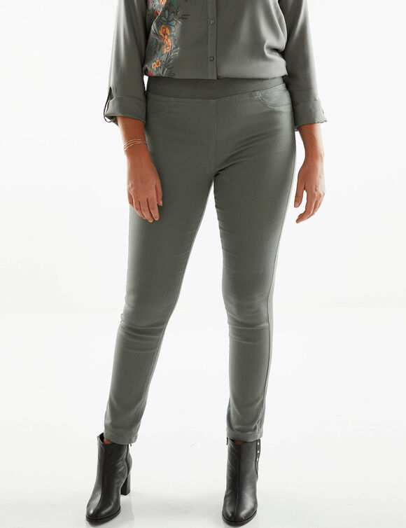 Jegging petite stature - taille élastiquée ultra confort (bronze)