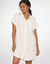 Robe de plage unie, cr&eacute;pon (blanc)