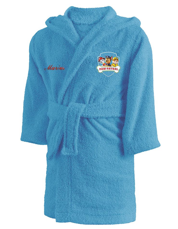 Peignoir de bain Pat'Patrouille® personnalisable (bleu)