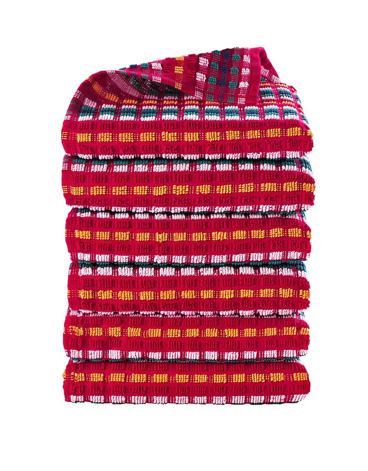 Essuie-mains éponge petite taille fond rouge - lots (rouge)
