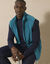Blouson zippé maille micropolaire sans manches (bleu canard)