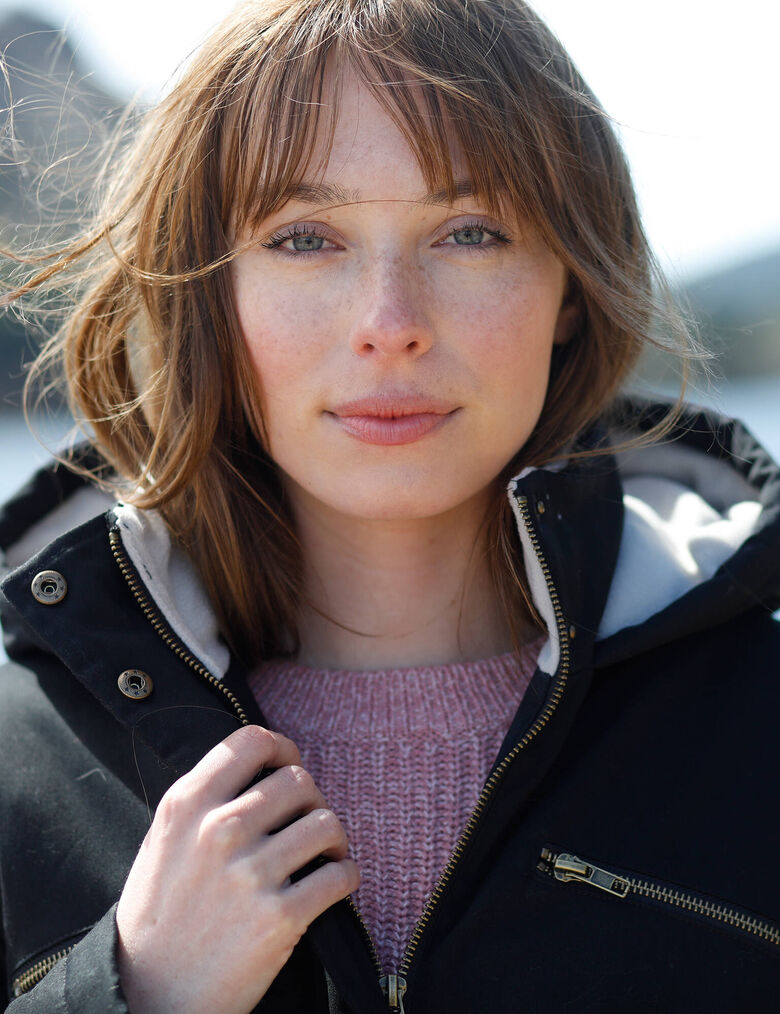 Parka d?�perlante doubl?�e maille polaire, noir | Blancheporte