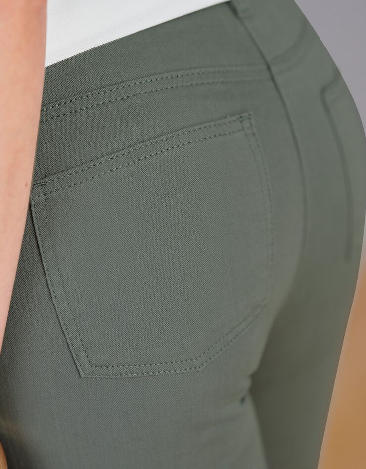 Pantalon droit gainant - petite stature entrej. 75 cm (kaki)