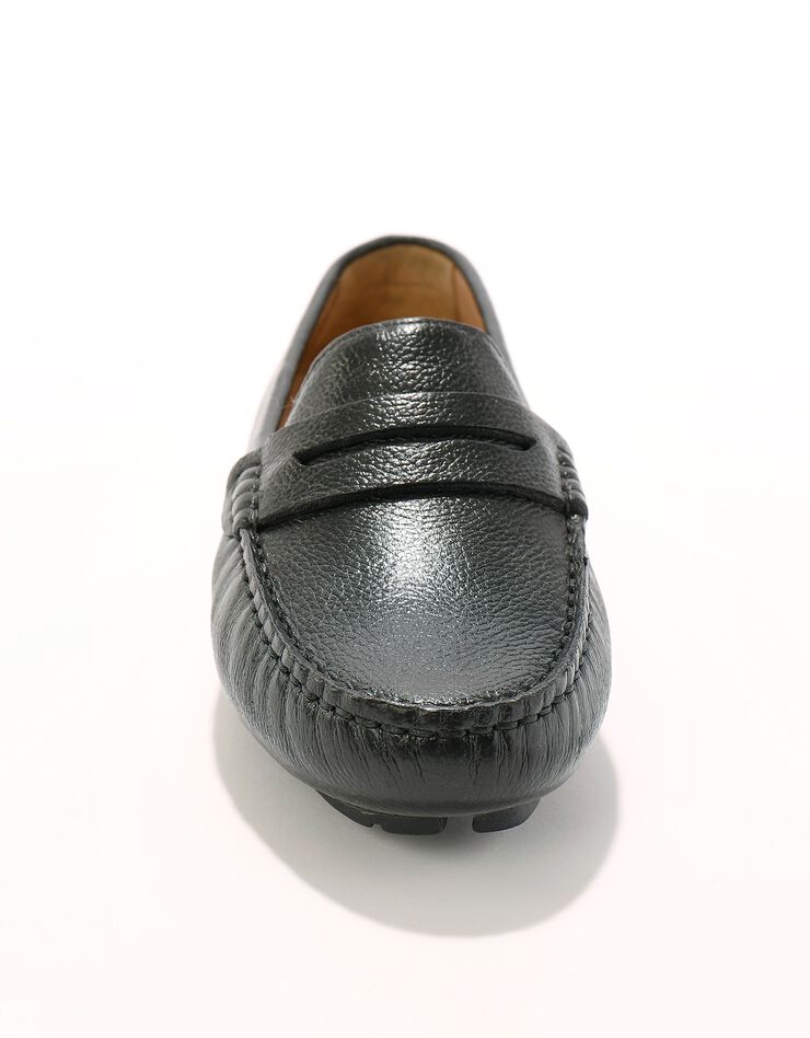 Mocassins en cuir grainé (noir) Mocassins en cuir grainé (noir)