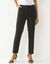 Pantalon 7/8ème coupe cigarette, uni (noir)