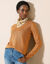 Pull col V (noisette)