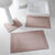 Tapis de bain éponge double liteau (taupe)