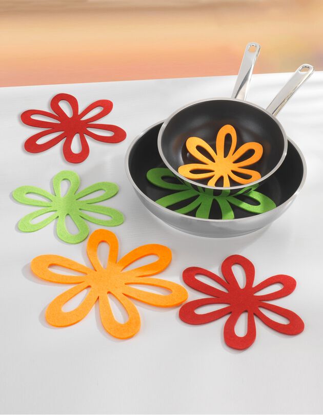 Feutrines de protection pour poêle - lot de 6 (assortis)