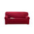 Housse extensible unie canap&eacute; fauteuil accoudoirs (bordeaux)