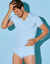 Tee-shirt sous-vêtement homme col V - lot de 2 (ciel)