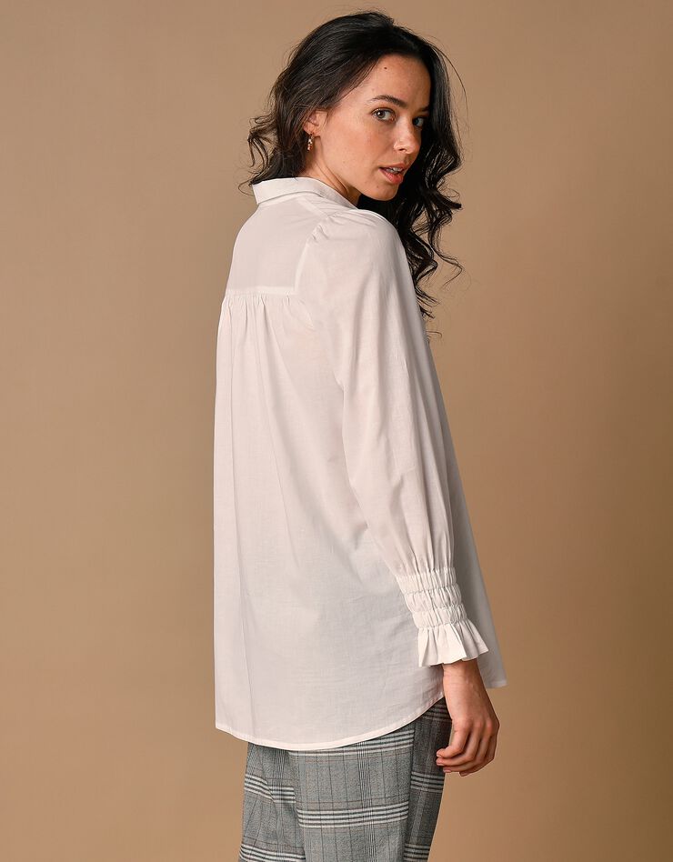 Chemise longue boutonnée (blanc) Chemise longue boutonnée (blanc)
