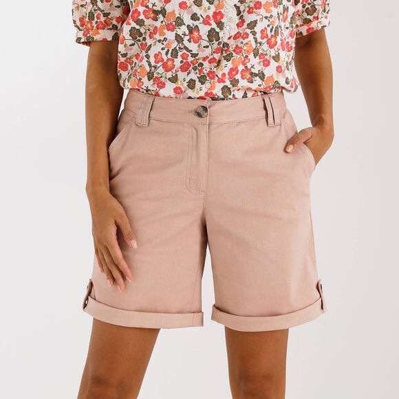 Bermuda uni longueur ajustable (beige)