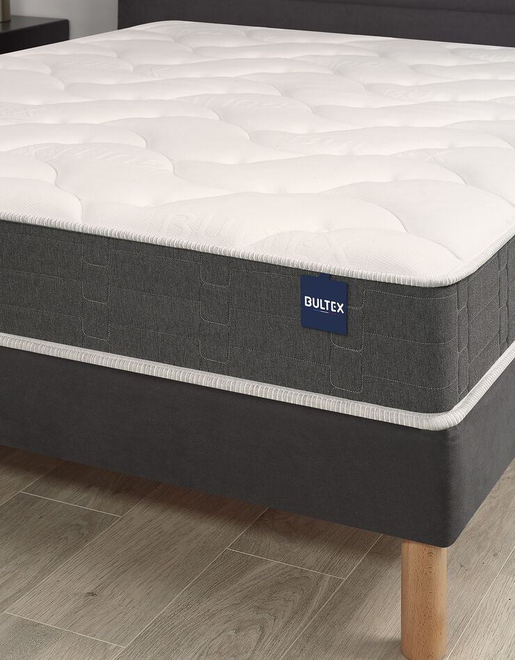 Matelas mousse Nano Bultex® 22 cm luxe très ferme (blanc / gris)