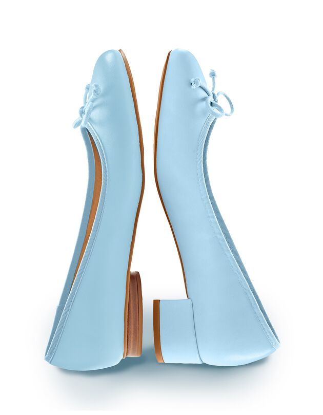 Ballerines plates (bleu ciel)