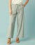 Pantalon large Spécial Petites viscose-coton-lin (kaki)