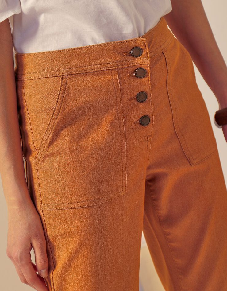 Pantalon droit en twill (caramel) Pantalon droit en twill (caramel)