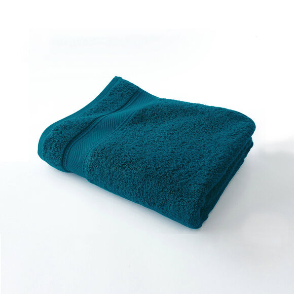 Collection serviettes de bain unies - confort luxe 540g/m&sup2; (bleu paon)