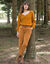 Pantalon 7/8ème, velours (miel)