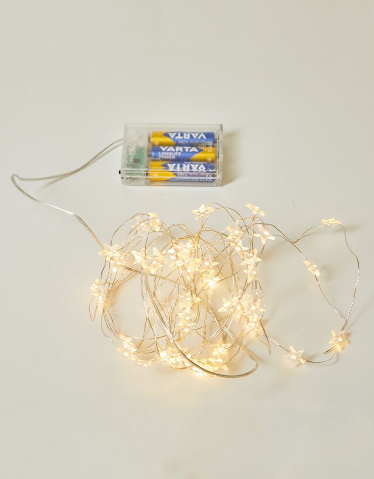 Guirlande fines étoiles lumineuses (unique)