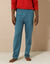Pantalon pyjama uni (bleu grisé)