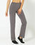 Pantalon droit en coton biologique(**) (anthracite)