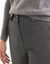 Pantalon cigarette imprimé, maille milano (noir / gris)