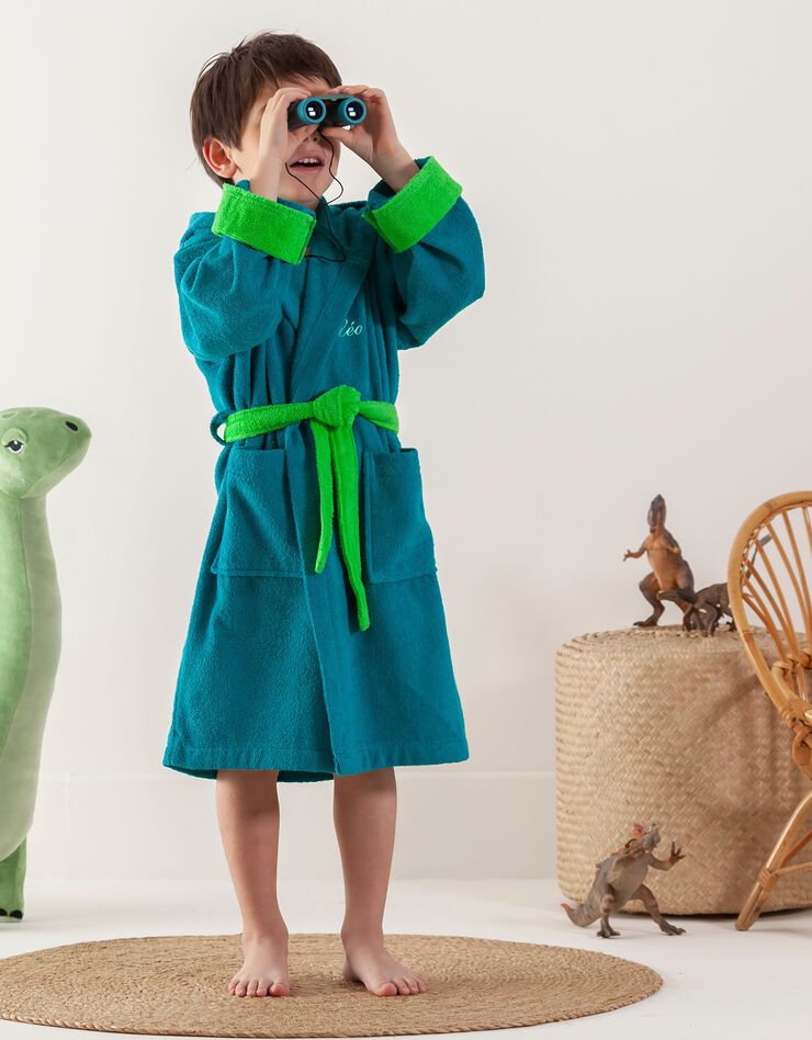 Peignoir de bain personnalisable à capuche dinosaure (vert) Peignoir de bain personnalisable à capuche dinosaure (vert)