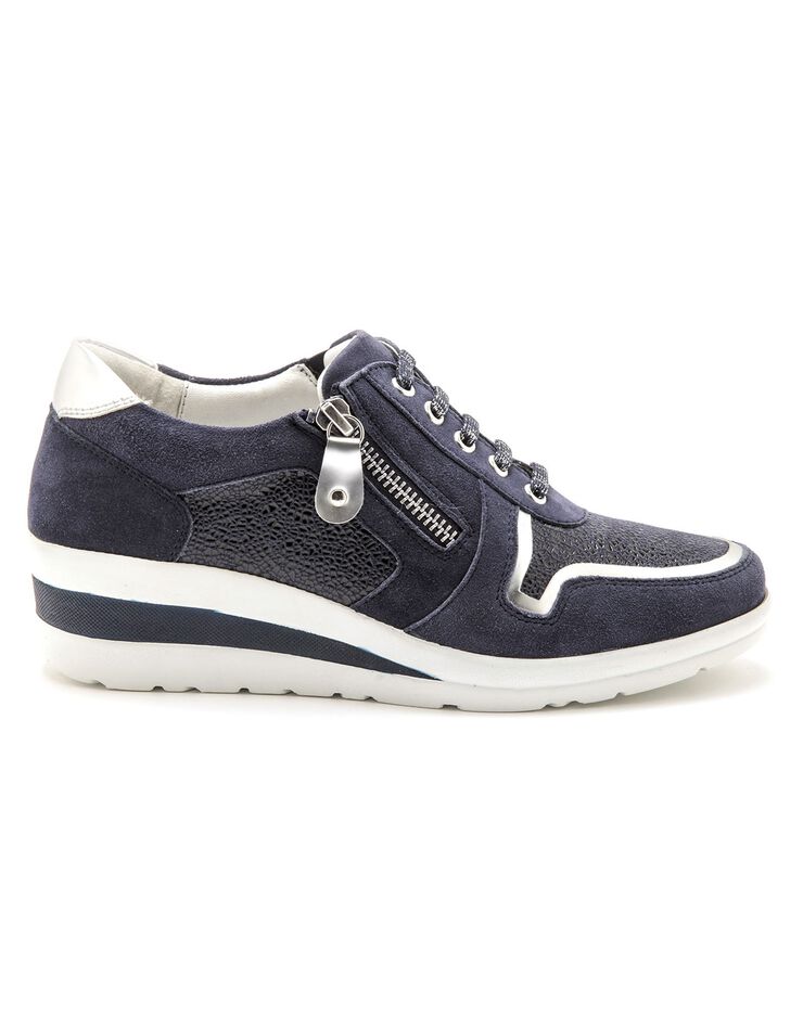 Derbies à lacets, petit compensé (marine) Derbies à lacets, petit compensé (marine)