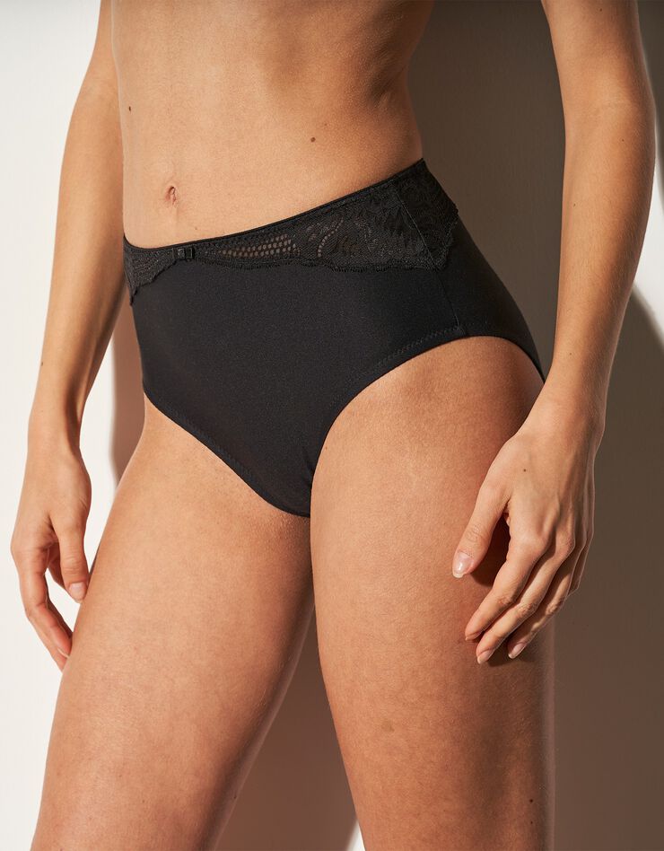 Culotte forme maxi "Modern Lace" (noir) Culotte forme maxi "Modern Lace" (noir)